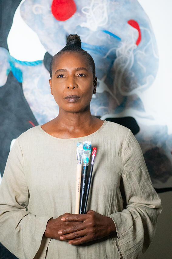 Pauline at her studio, Vienna 2026